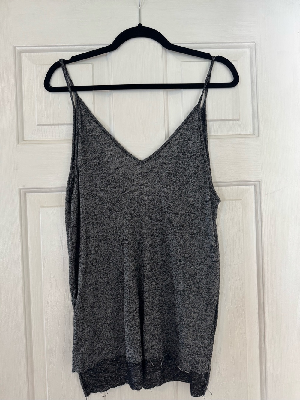 Project Social T Charcoal V-Neck Tank